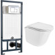 Унитаз WeltWasser Telbach 004 GL-WT + Marberg 507 SE белый глянец/хром