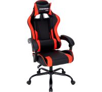Игровое геймерское кресло CHAIRMAN CH41 экокожа, черно-красный