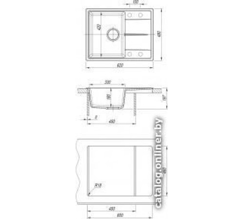 Кухонная мойка Dr. Gans Smart Оливия 740 везувий