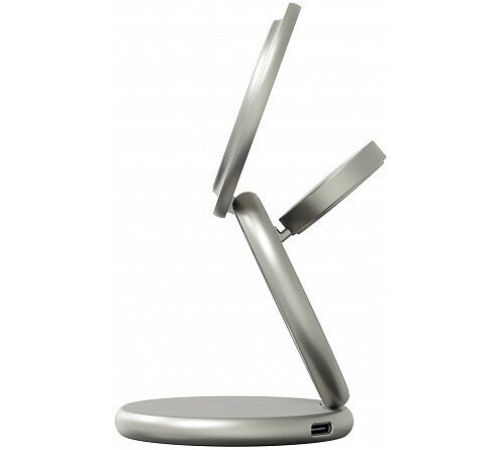 Беспроводное зарядное Magssory Signature Disc Pro для Apple 3 в 1 WCH073 титановый