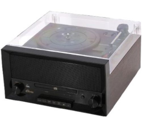 Многофункциональный аудиоцентр Ritmix LP-400B черный/коричневый