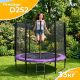 Батут GoUP Prestige-D252 с сеткой и лестницей, фиолетовый