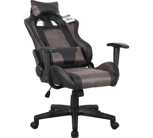 Кресло Brabix GT Racer GM-100 черный/коричневый