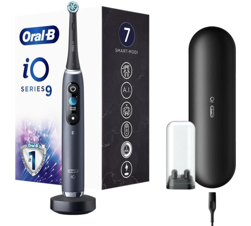 Электрическая зубная щетка Oral-B iO 9 черный
