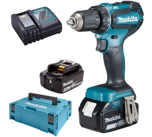 Дрель-шуруповерт Makita DDF485RFJ с 2-мя АКБ, кейс