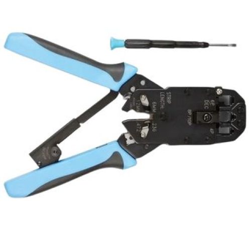 Кримпер Hyperline HT-2008AR черный/синий