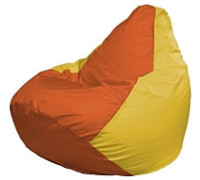 Кресло-мешок Flagman Груша Мини L Г0.1-219 оранжевый/желтый