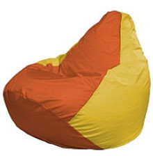 Кресло-мешок Flagman Груша Мини L Г0.1-219 оранжевый/желтый