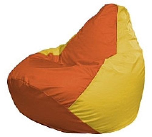 Кресло-мешок Flagman Груша Мини L Г0.1-219 оранжевый/желтый