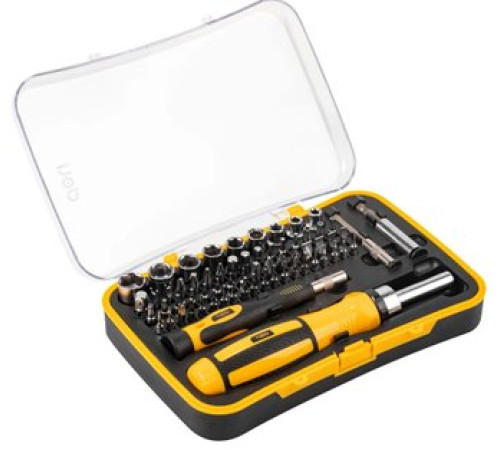 Набор отвертка с битами и головками Deli DL3565 65 предметов