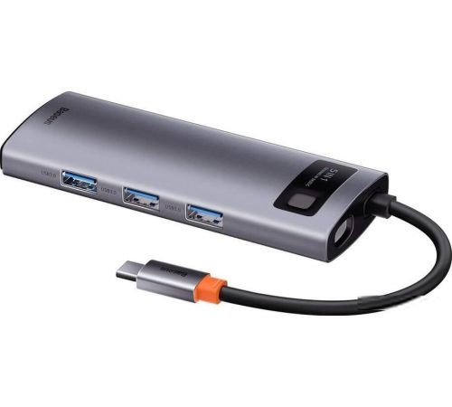 USB-хаб Baseus Metal Gleam Series Multifunctional HUB Type-C Hub Docking Station CAHUB-CX0G