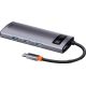 USB-хаб Baseus Metal Gleam Series Multifunctional HUB Type-C Hub Docking Station CAHUB-CX0G