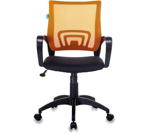 Кресло Бюрократ CH-695N/OR/TW-11 черный/оранжевый