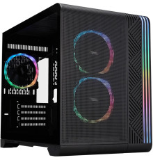 Корпус 1stPlayer VT6 с тремя вентиляторами FS7, черный