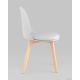 Стул Stool Group Fog с подушкой SL-7022DM светло-серый, деревянные ножки