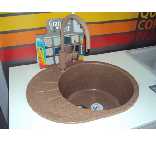 Кухонная мойка  GranFest Rondo GF-R580L терракот