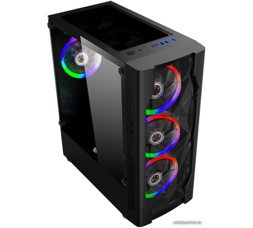 Корпус 1stPlayer DK D4 Black D4-BK-4R1