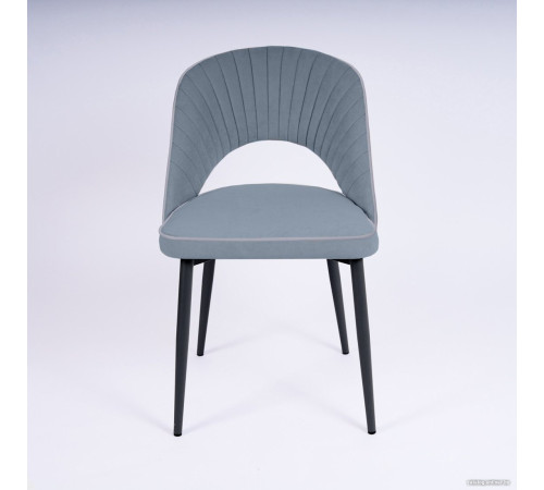 Стул Табурет Монро CF 041 17 графит/кант 15 светло-серый/черный каркас