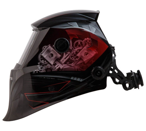 Сварочная маска Solaris ASF520S Car Master красный