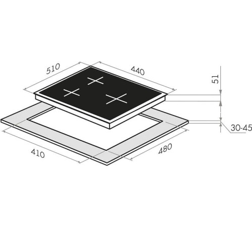 Варочная панель MAUNFELD EGHG.43.33CB2/G