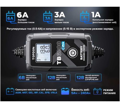 Зарядное устройство Topdon TB6000Pro