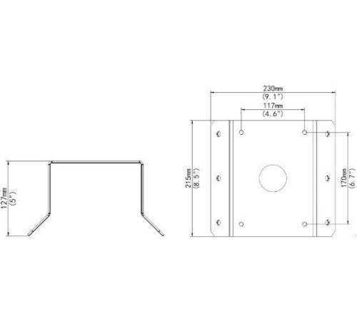 Крепление для камер видеонаблюдения Uniview TR-UC08-B-IN