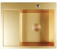 Кухонная мойка Mixline Pro 552927 золото, с сифоном