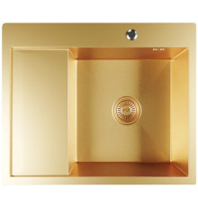 Кухонная мойка Mixline Pro 552927 золото, с сифоном