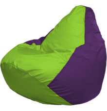 Кресло-мешок Flagman Груша Макси Г2.1-155 фиолетовый/салатовый