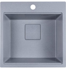 Кухонная мойка Marblan Comfort 50 серебристый, с сифоном