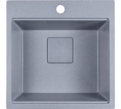 Кухонная мойка Marblan Comfort 50 серебристый, с сифоном