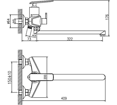 Смеситель Haiba HB22548-8