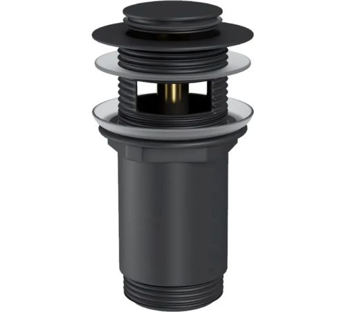 Умывальник Lauter 21842 + Moon 21СК8691BS с донным клапаном 21190B черный матовый