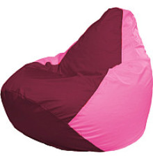 Кресло-мешок Flagman Груша Мега XXXL Г3.1-306 бордовый/розовый