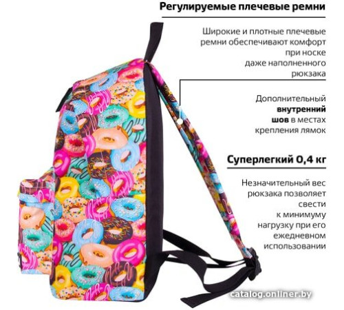 Городской рюкзак BRAUBERG Donuts 228862