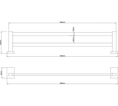 Держатель для полотенца Lauter 21SH8322 Matt Black