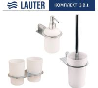 Набор аксессуаров для ванной Lauter 21SH2081 + 21SH42091 + 21SH2111 Chrome, 3 предмета