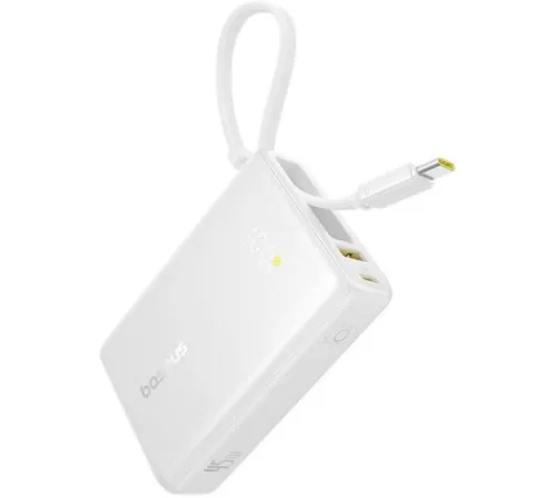 Внешний аккумулятор Baseus Picogo PPPG-1W45C Digital Display Power Bank 45W 10000mAh белый