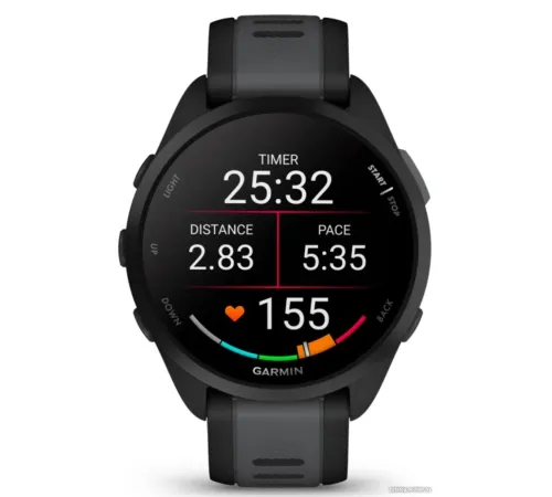 Умные часы Garmin Forerunner 165 черный/сланцево-серый