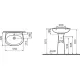 Умывальник Vitra Normus 55x42 9600B003-7650
