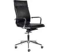 Кресло Brabix Premium Kayman EX-532 экокожа/хром черный