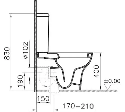 Унитаз Vitra Zentrum [9012B003-7202]