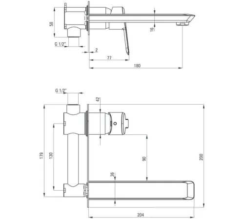 Смеситель Deante Arnika BQA Z54L