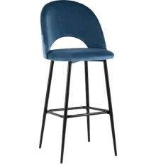 Стул Stool Group Меган велюр барный пыльно-синий