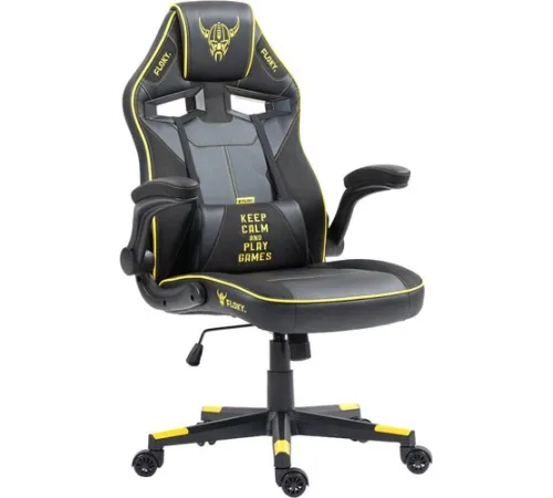 Игровое геймерское кресло FLOKY Asgard Yellow желтый