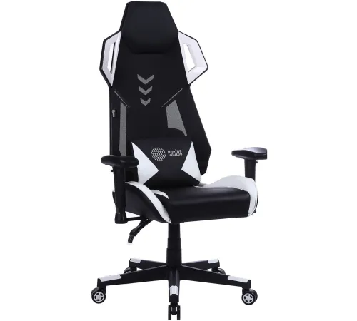 Кресло CACTUS CS-CHR-090BLW черный/белый