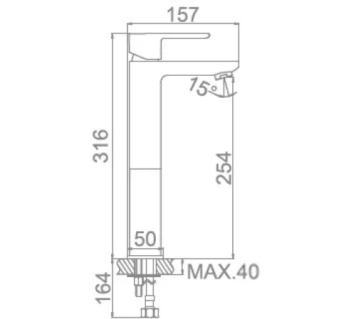 Смеситель Ledeme L1055-22