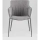 Стул с подлокотниками Stool Group Твигги LV-118-RlS-08-7005 шенилл серый/серый