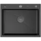 Кухонная мойка ARFEKA Eco AR 600*500 POP-UP BLACK PVD NANO DECOR MILLET GRAINS