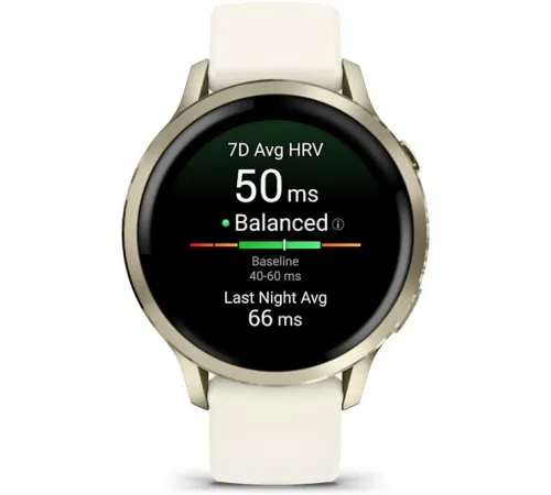Умные часы Garmin Venu 4 41 мм золотистый/слоновая кость